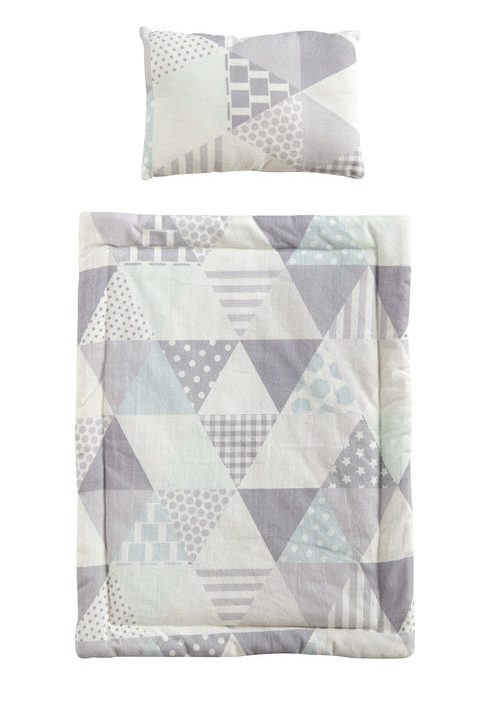 Kid`s Concept bäddset docksäng grå