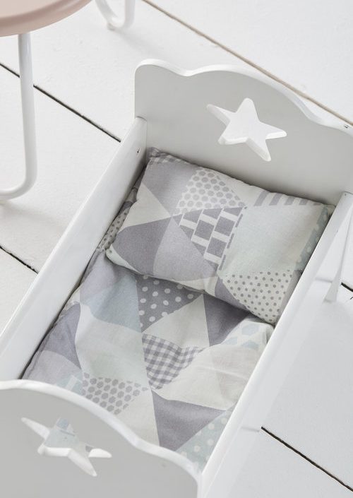 Kid`s Concept bäddset docksäng grå