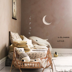 Stickstay Månskära vit