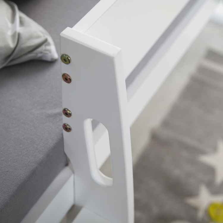 Vit modern loftsäng till barnrummet - Bild 7