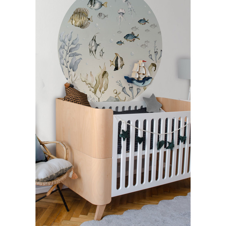 Dekornik, Sea world in a circle, väggklistermärken till barnrum - Bild 2