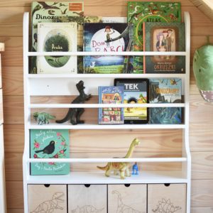 Vägghylla Dino med fyra lådor, Cameleon