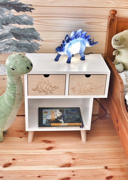 Sängbord till barnrummet - Dino Kameleont