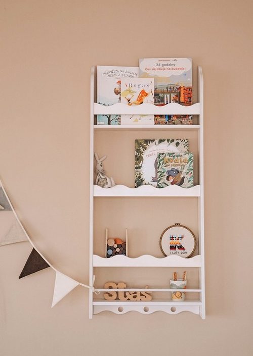 Vägghylla till banrummet , FRILL vit