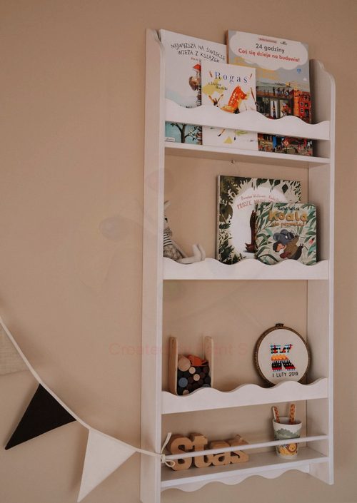 Vägghylla till banrummet , FRILL vit