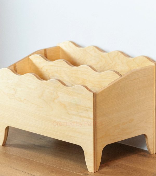 Förvaringslåda för böcker till barnrummet, natur