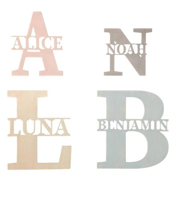 Personlig väggbokstav - väggdekoration