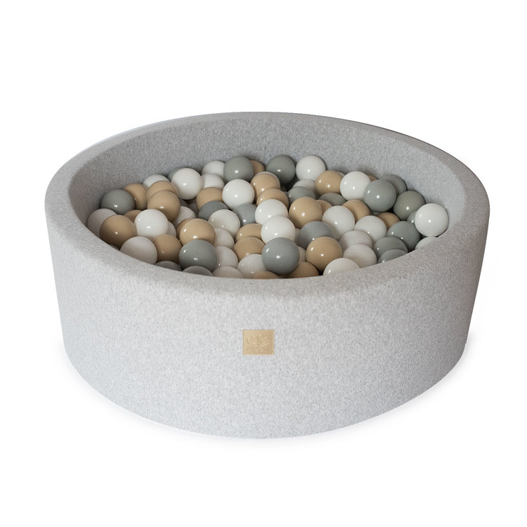 Meow, ljusgrå bollhav med 250 bollar, Safari beige