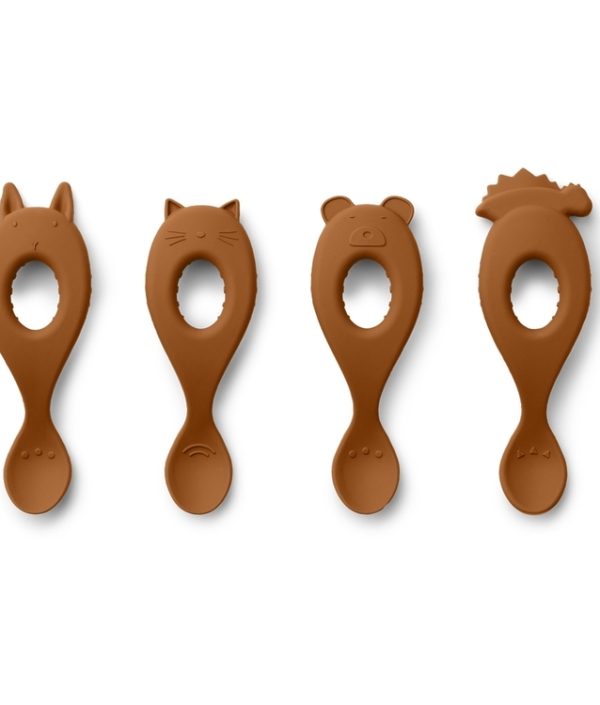 Liewood, silikon sked 4-pack, mustard