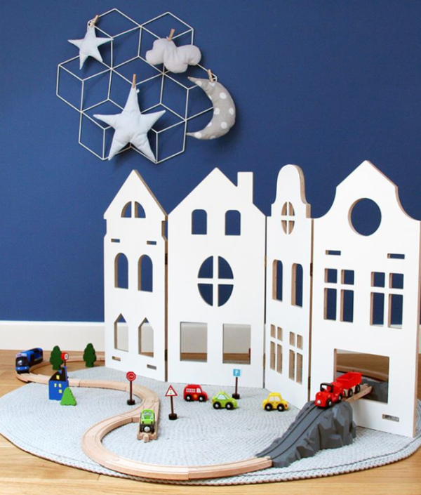 House 3 in 1, dockhus, bokhylla, avskärmare