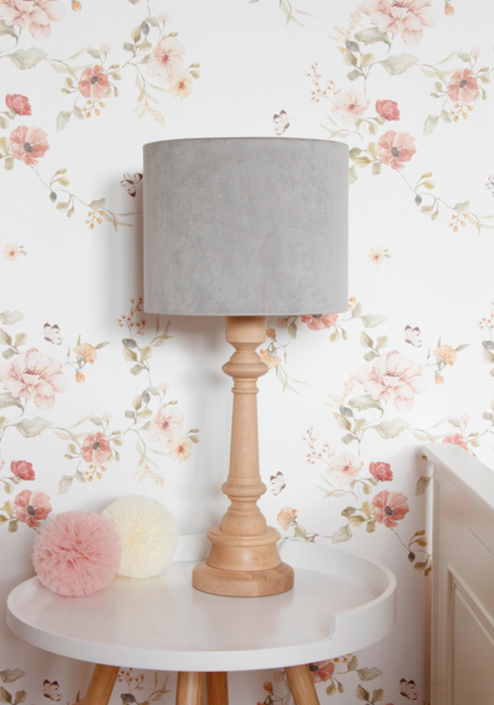 Lamps&Company, Bordslampa till barnrummet, grå sammet