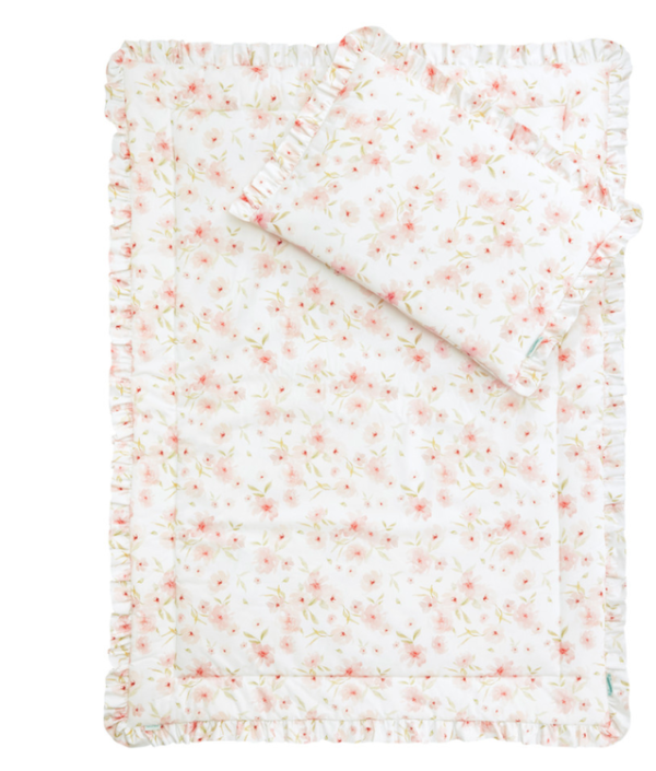 Lamps&Company, Blommig bäddset 140x200 cm med fyllning