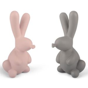 Form Living, keramik grå kaninballong dekoration