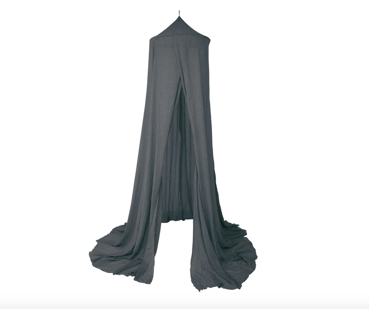 JaBaDaBaDo mörkgrå sänghimmel med ljusslinga