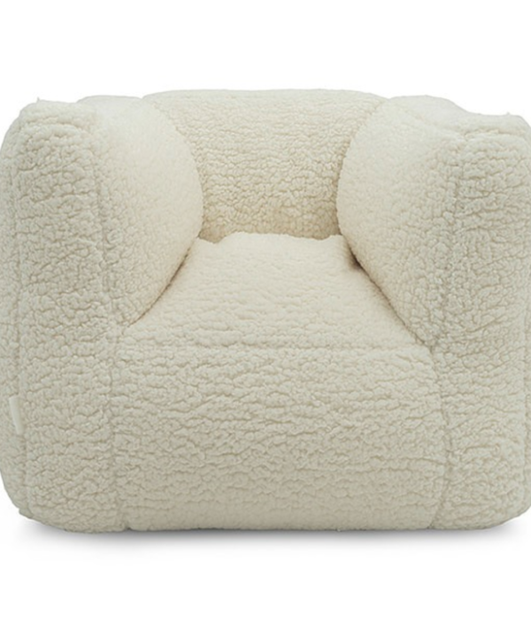 Jollein, Soffa Beanbag fåtölj, teddy cream white
