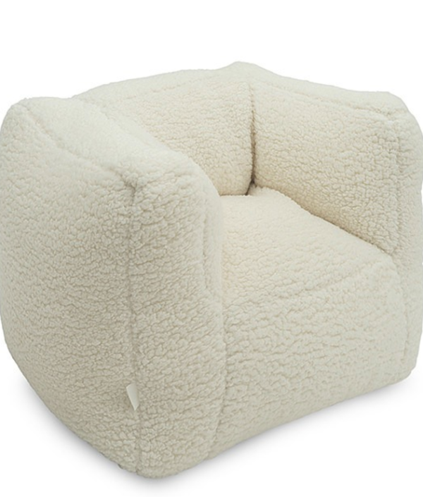 Jollein, Soffa Beanbag fåtölj, teddy cream white