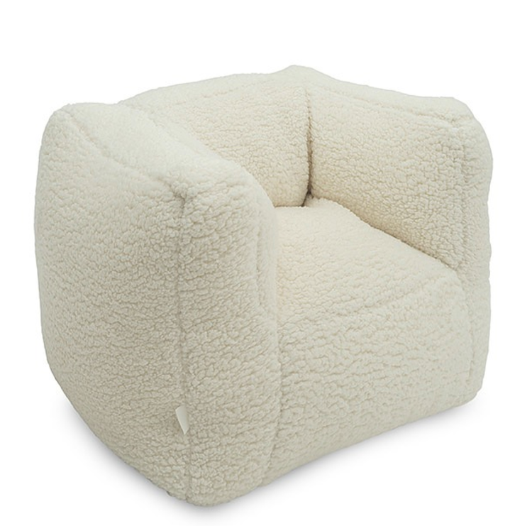 Jollein, Soffa Beanbag fåtölj, teddy cream white - Bild 2