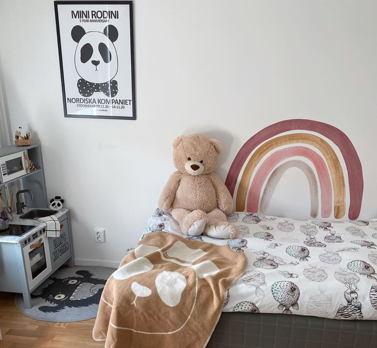 Babylove, dusty pink rainbow, regnbåge väggklistermärke - Bild 9