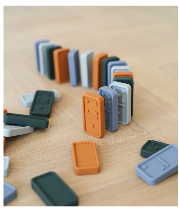Liewood, Dodo domino i silikon, blue multi mix