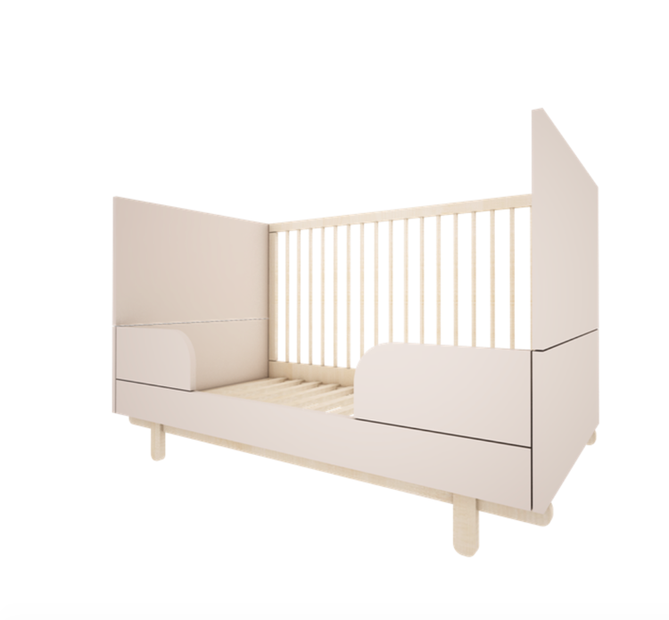 Woodluck, 2 in 1, spjälsäng och juniorsäng BASIC - Bild 2