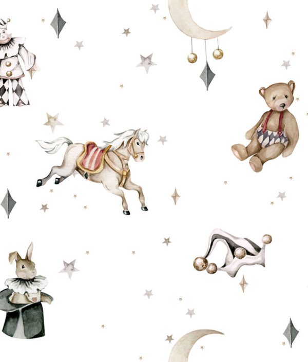 Dekornik, tapet French Toys in the Light Sky