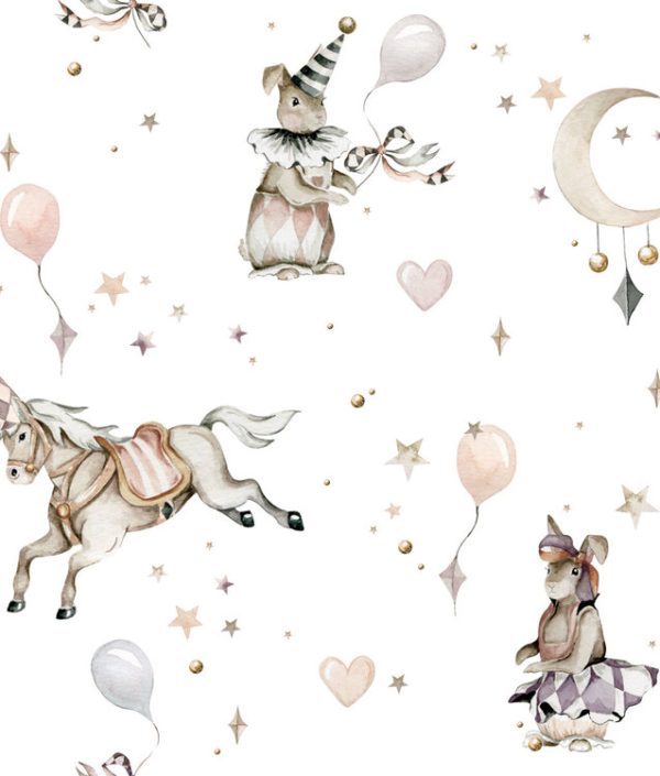 Dekornik, tapet Girls Magic White