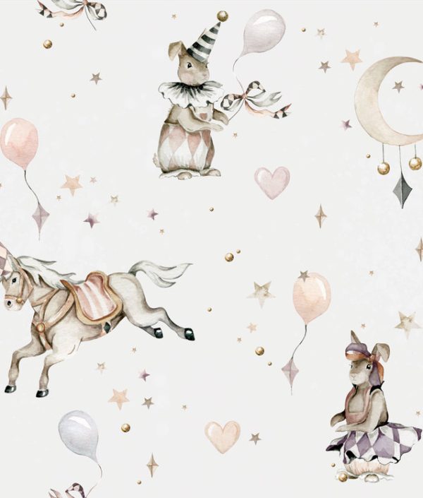 Dekornik, tapet Girls Magic Grey