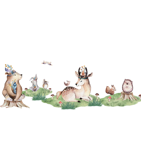 Väggklistermärken, forest friends