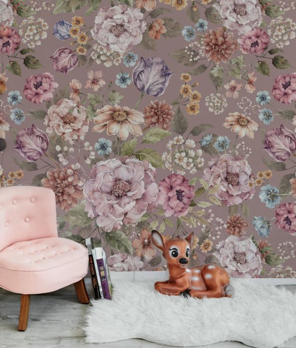 Dekornik, tapet Bouquet of Flowers- lilac