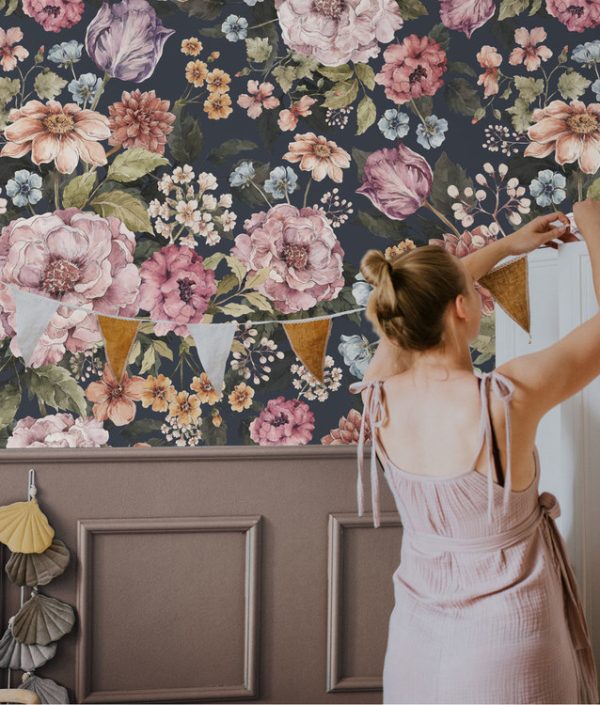 Dekornik, Tapet Bouquet of Flowers- violet