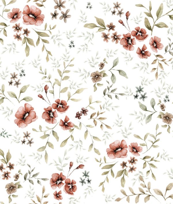 Dekornik, tapet French Folk White