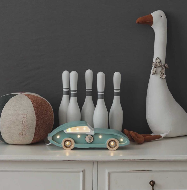 Little Lights, Nattlampa till barnrummet, Racerbil mini blå - Bild 4