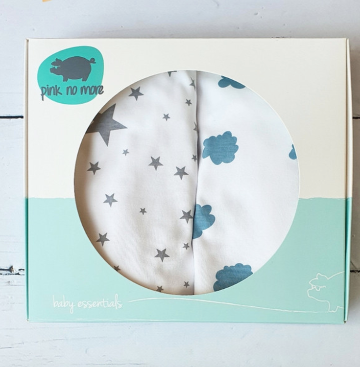 Dra-på-lakan vagn/vagga , 2-pack , Stars&Clouds , Pink No More - Bild 4