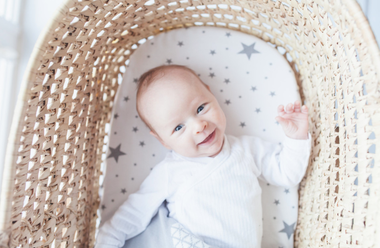 Dra-på-lakan vagn/vagga , 2-pack , Stars&Clouds , Pink No More - Bild 2