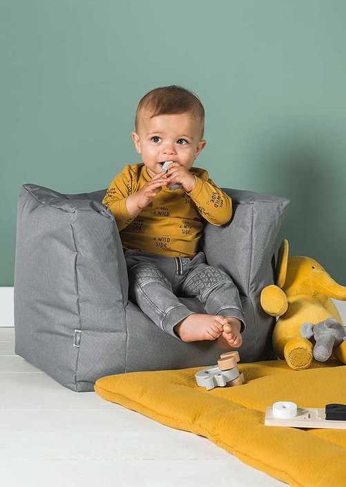 Jollein, Soffa Beanbag fåtölj, storm grey