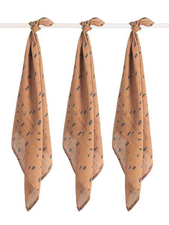 Jollein, snuttefilt spot caramel, 3-pack - Bild 3