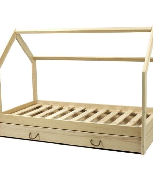 Natur hussäng 80x160 till barnrummet med förvaringslåda