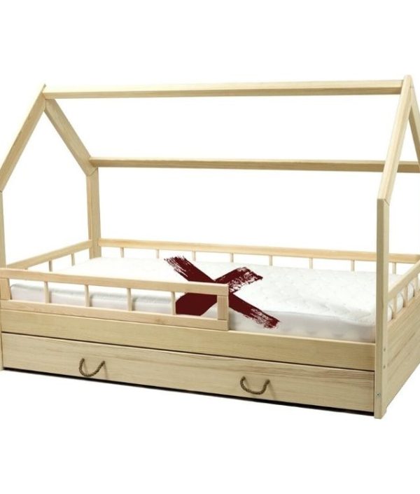 Natur hussäng med skydd 80x160 och förvaringslåda