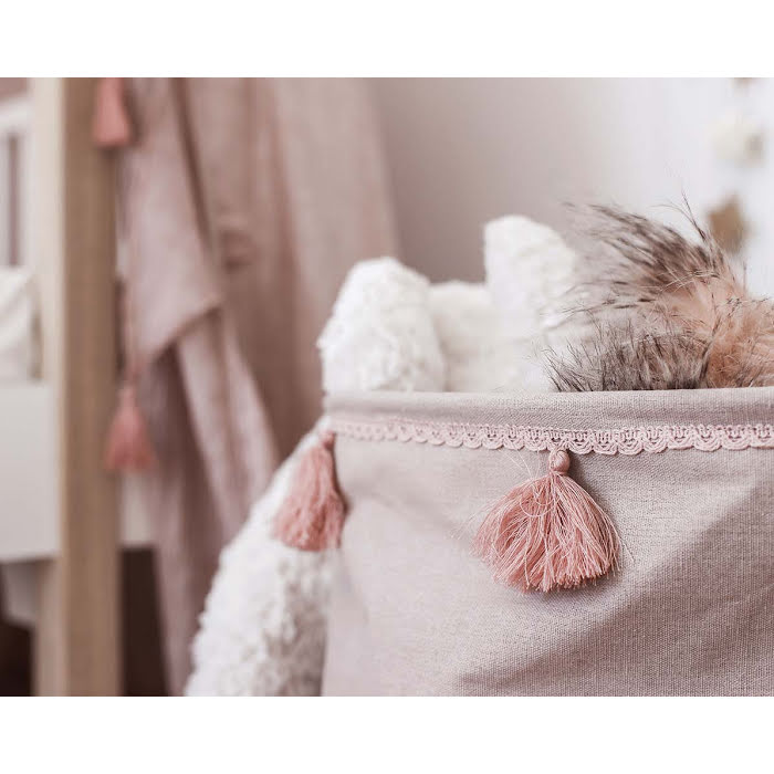 JaBaDaBaDo rosa förvaringskorg med tofsar - Bild 2