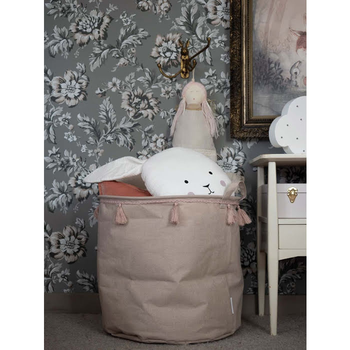 JaBaDaBaDo rosa förvaringskorg med tofsar - Bild 4