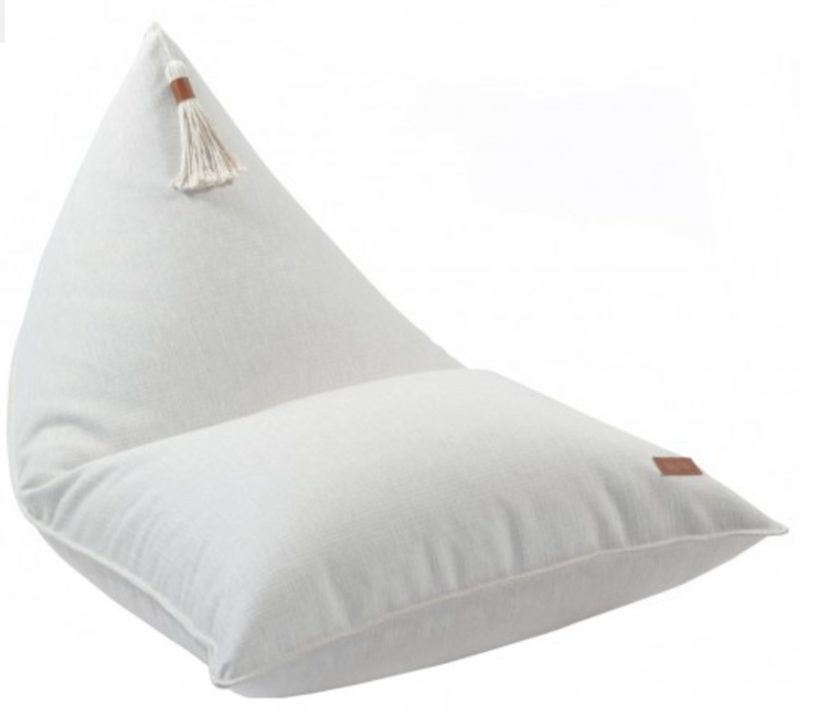 Fayne, ecru saccosäck med tofs