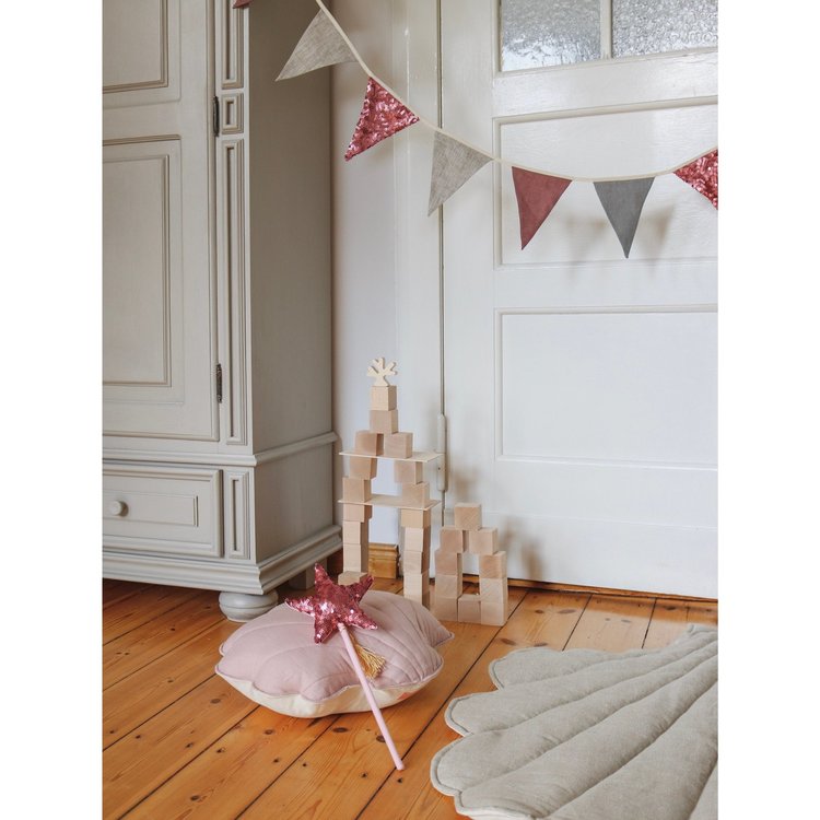 Moi Mili, vimpel med paljetter, rosa/grå - Bild 4