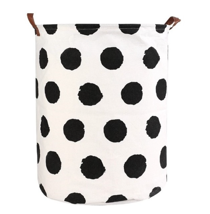 Stor förvaringskorg prickar