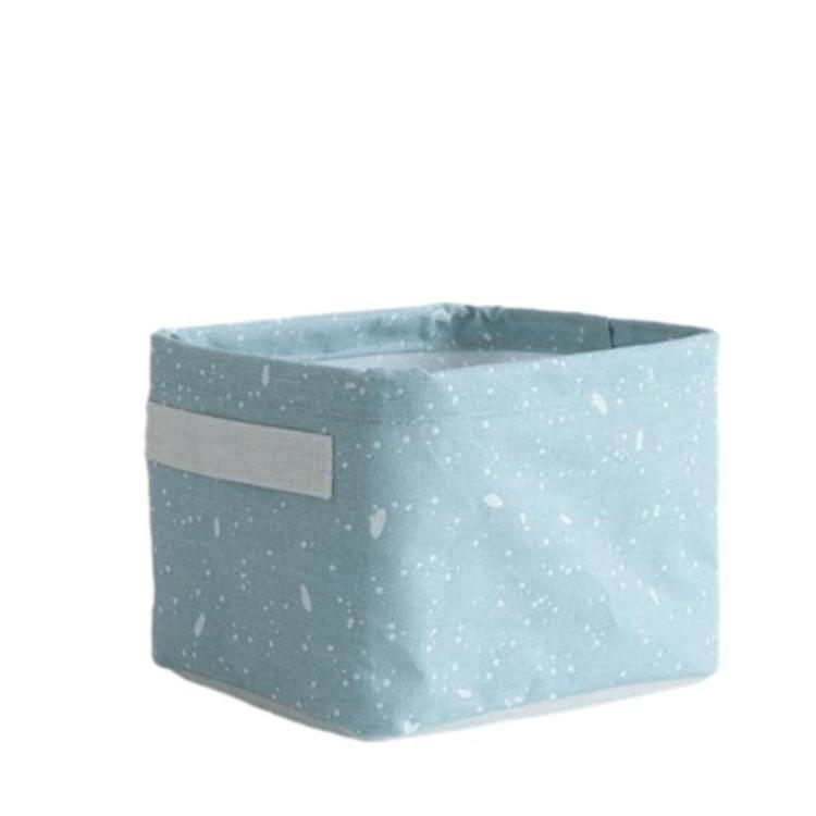 Liten blå förvaringskorg