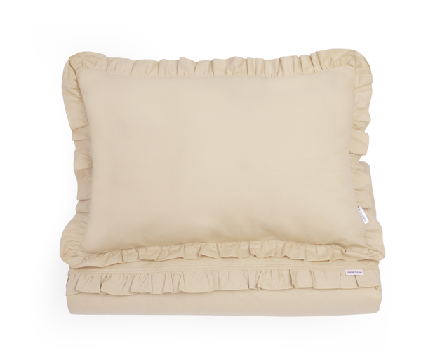 Babylove, Beige påslakanset spjälsäng och juniorsäng