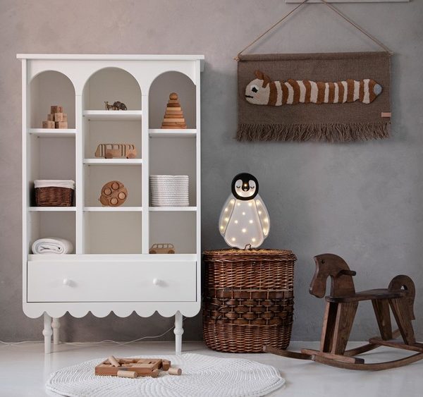 Wood Luck, Skåp/Garderob/Bokhylla Babushka Vit