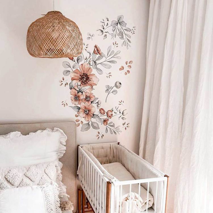 Dekornik, väggklistermärken Meadow Flowers Pastel - Bild 2