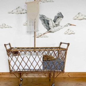 Dekornik, väggklistermärke Spring Stork