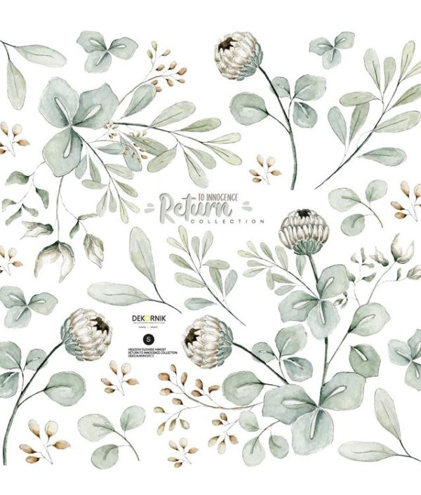 Dekornik, väggklistermärken Meadow Flowers Miniset