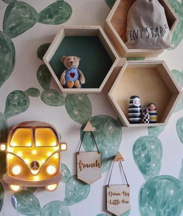 Little Lights, Nattlampa till barnrummet, Trä buss